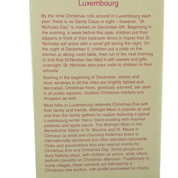 “St. Nicholas” Luxembourg Santa Claus Figure 2000 International Santa Collection - Picture 11 of 13